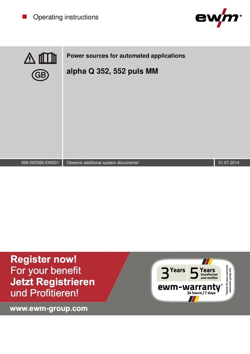 EWM alpha Q 352 puls MM User manual
