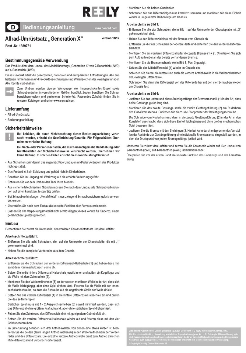 Reely Generation X operating instructions