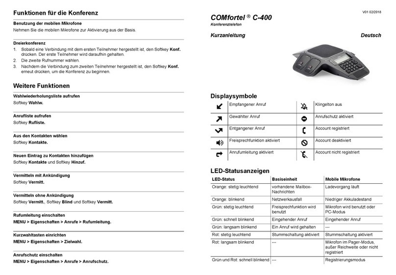 Auerswald COMfortel C-400 quick guide