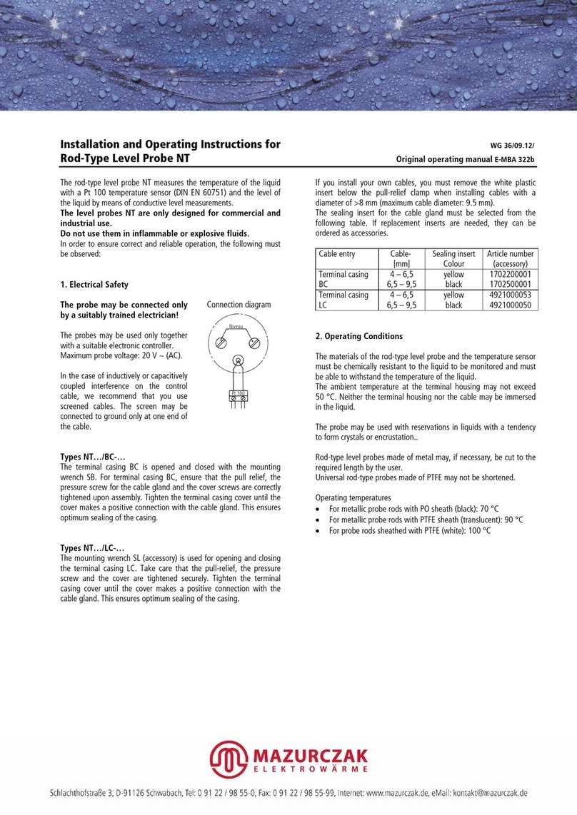 Mazurczak NT Series Installation and operation instruction Mazurczak NT Series Installation and operation instruction