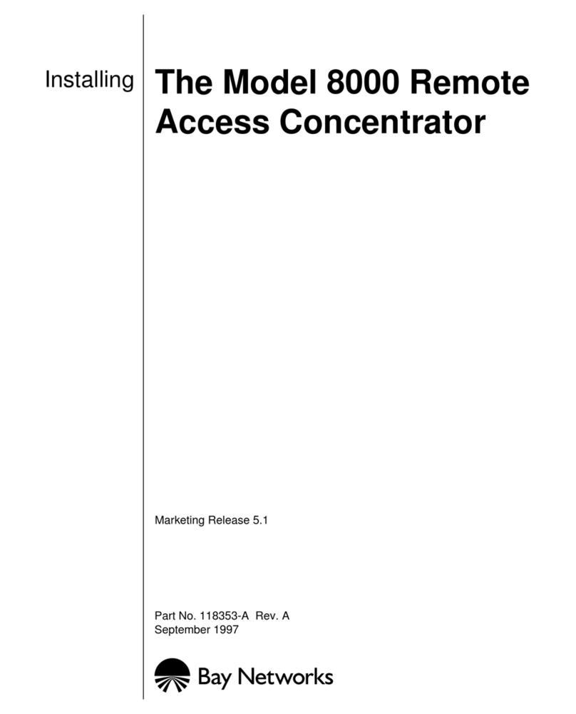 Bay Networks 8000 RAC Instruction Manual