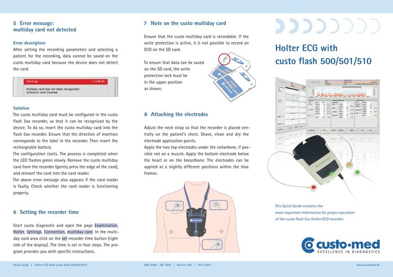 Custo Med Holter ECG with custo flash 500 quick guide Custo Med Holter ECG with custo flash 500 quick guide