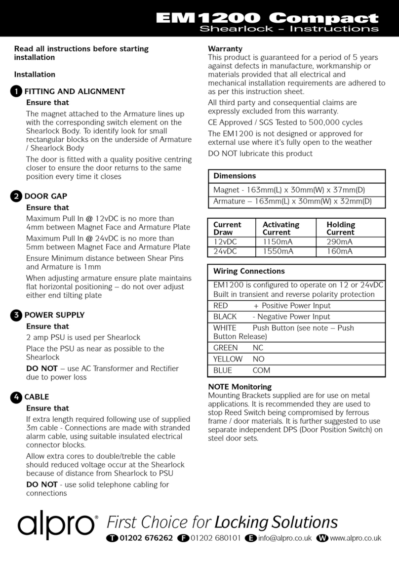 alpro EM1200 Compact instructions