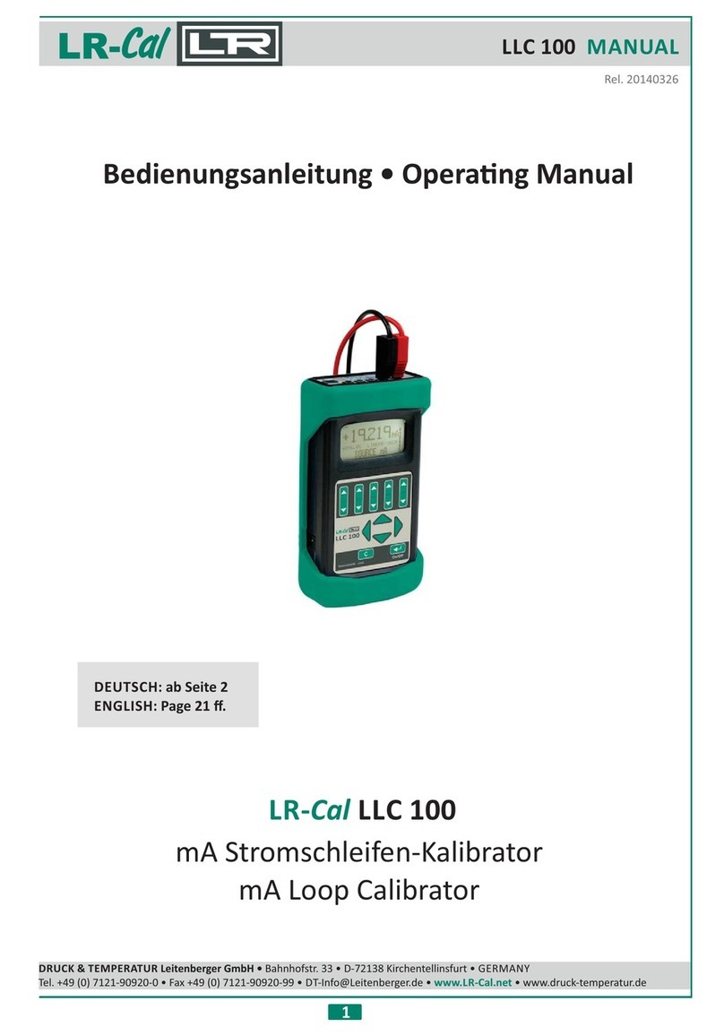 LR-Cal LLC 100 operating manual
