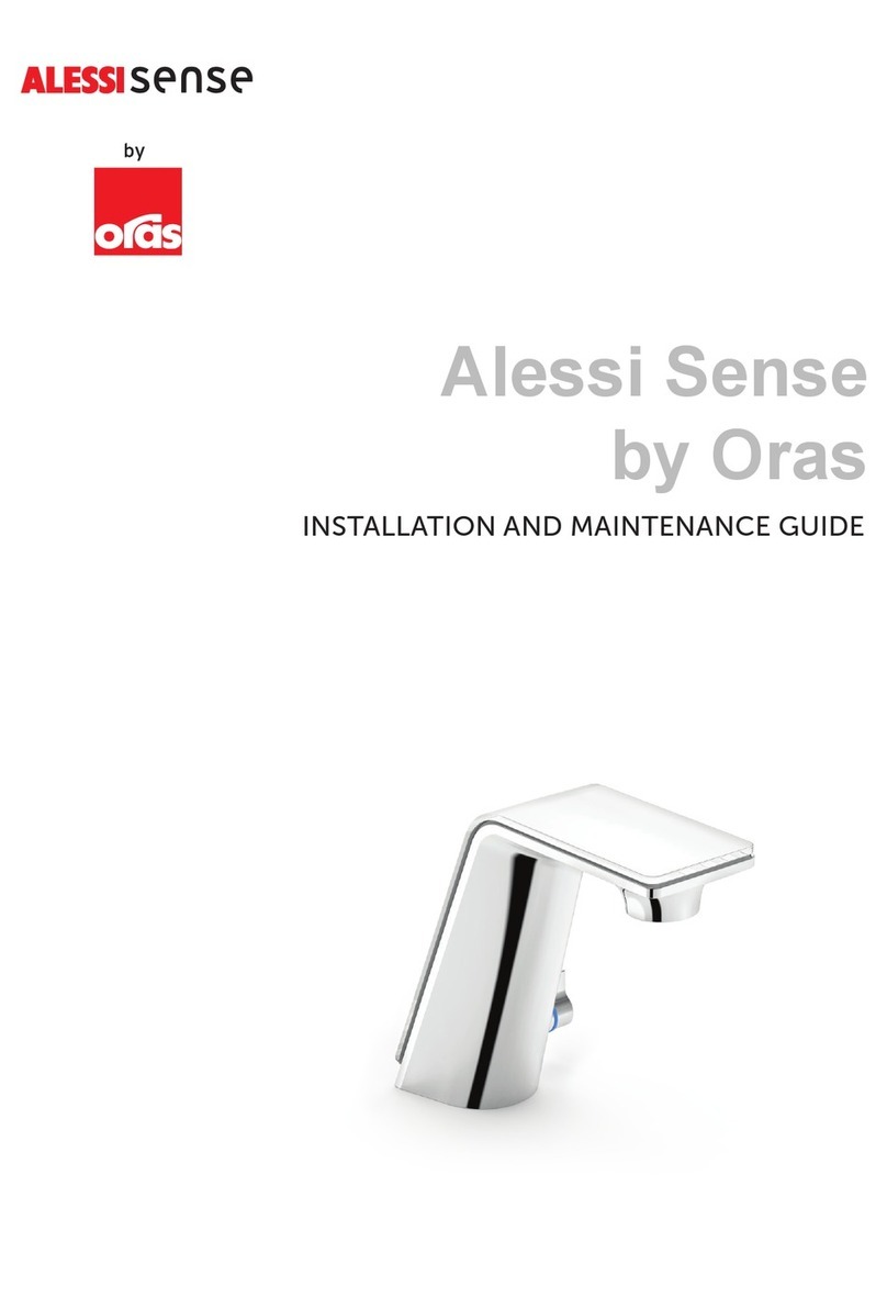 Oras Alessi Sense Series Installation and maintenance guide