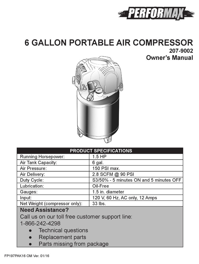 Performax 207-9002 owner's manual Performax 207-9002 owner's manual