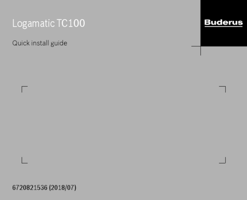 Buderus Logamatic TC100 User manual