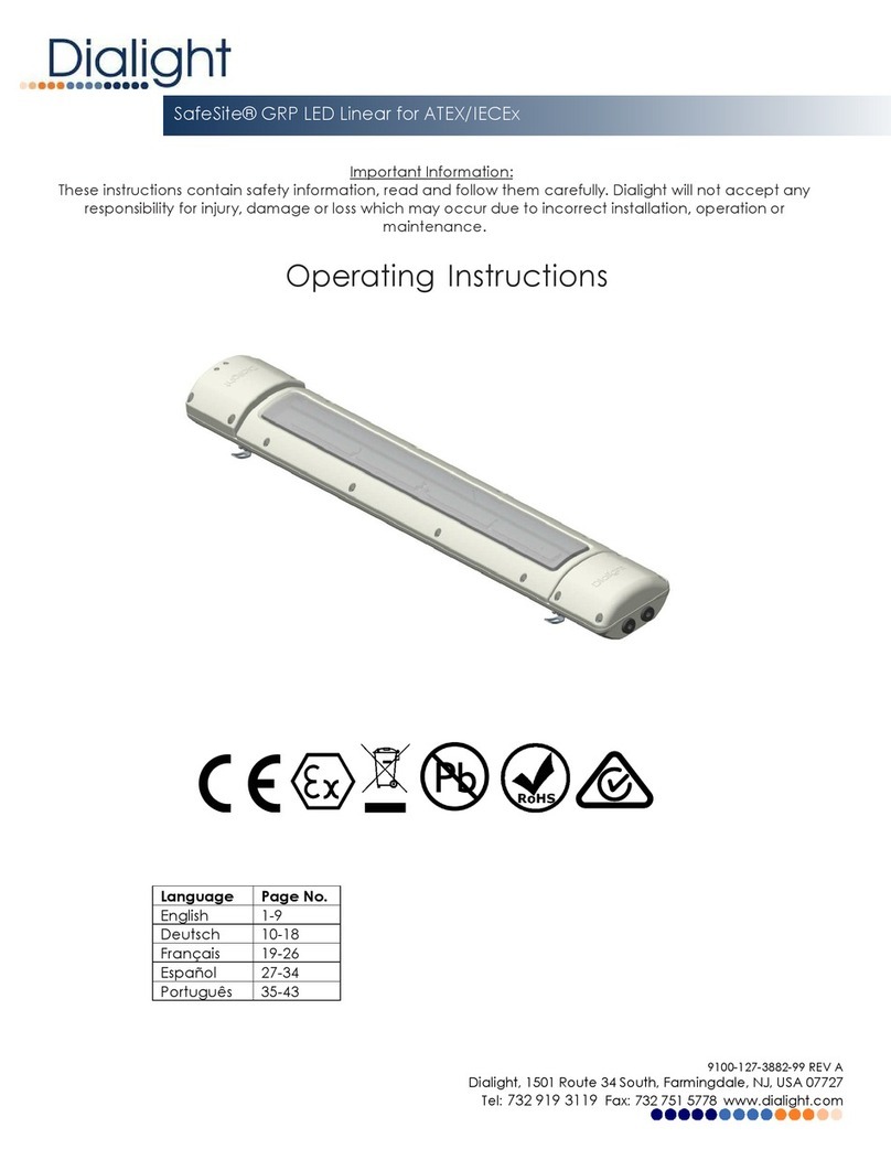 Dialight SafeSite operating instructions