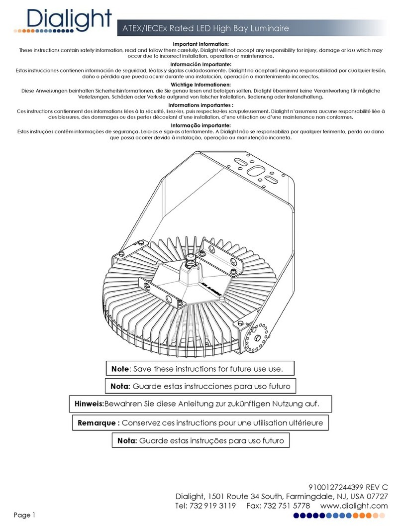 Dialight HBXW3SSL304FT installation manual