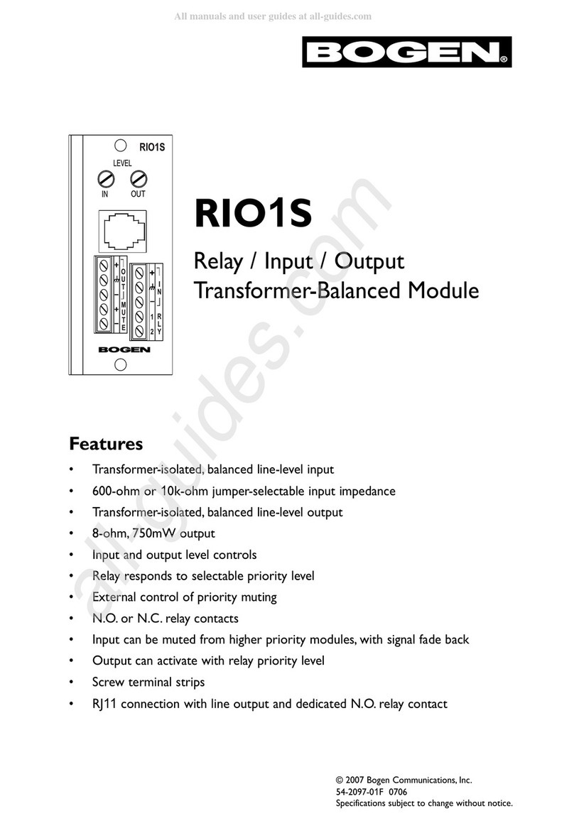 Bogen RIO1S manual