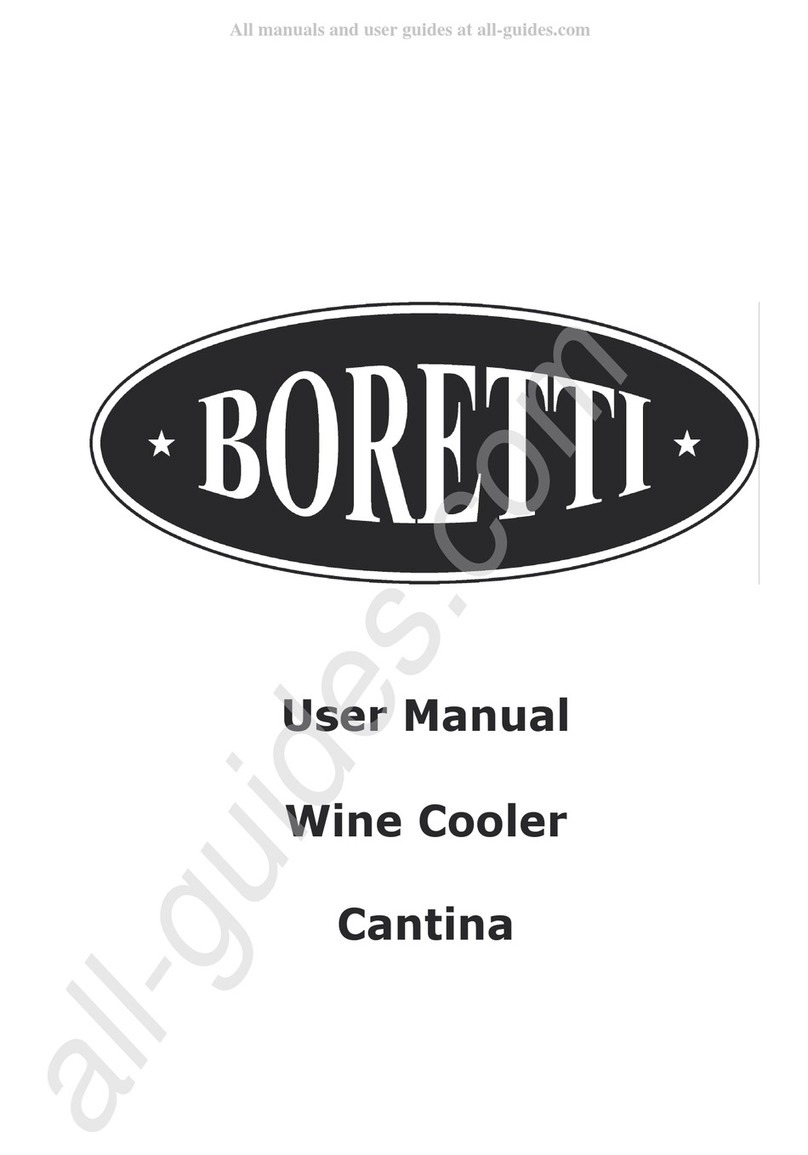 BORETTI Cantina user manual