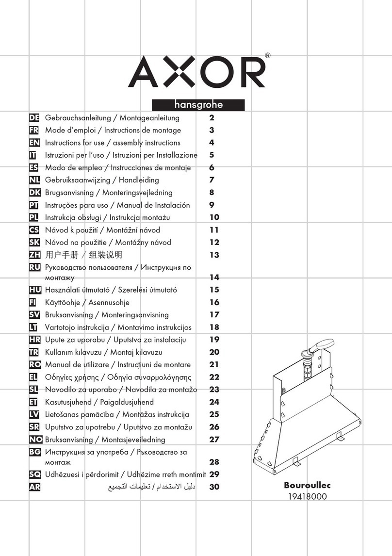 Hans Grohe AXOR Bouroullec 19418000 Manual Hans Grohe AXOR Bouroullec 19418000 Manual