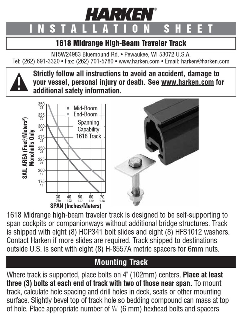 Harken 1618 Midrange Assembly instructions Harken 1618 Midrange Assembly instructions