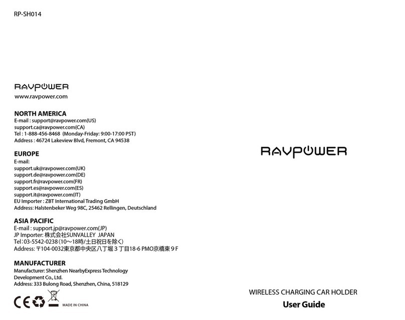 Ravpower RP-SH014 User manual Ravpower RP-SH014 User manual