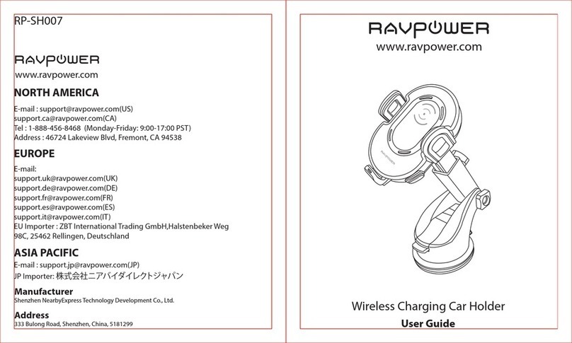 Ravpower RP-SH007 user guide