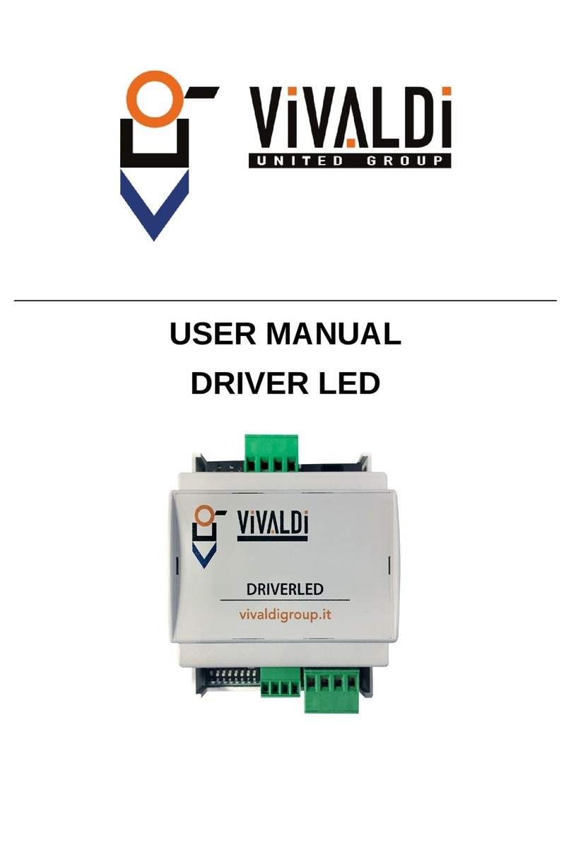 Vivaldi DRIVER LED User manual