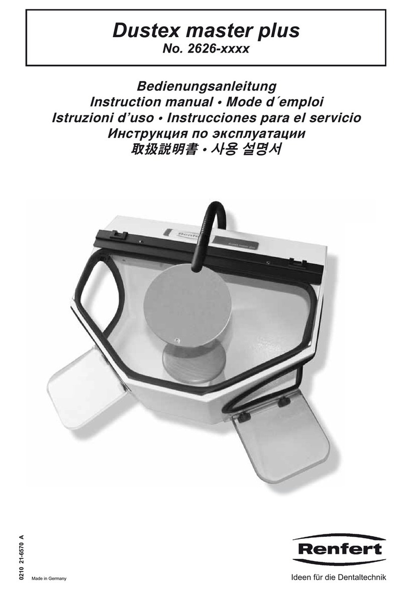 Renfert Dustex master plus User manual