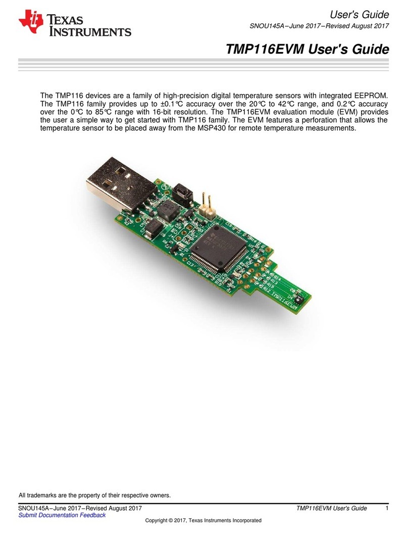 Texas Instruments TMP116EVM user guide
