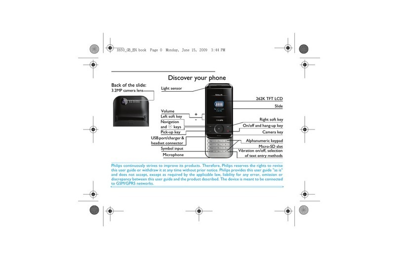 Philips Xenium X650 manual