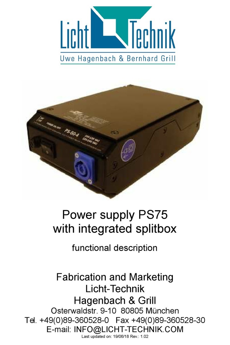 Licht-Technik PS75-04 manual