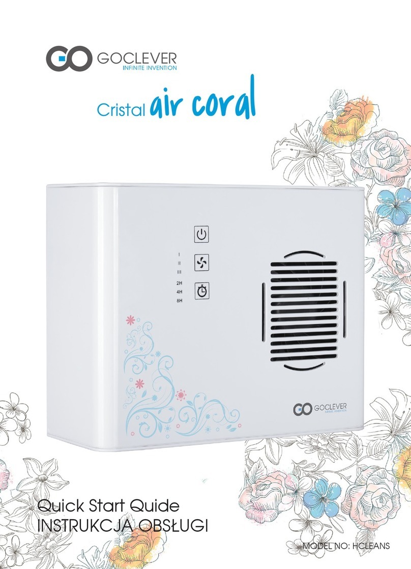 Goclever Cristal Air Coral HCLEANS Quick start quide