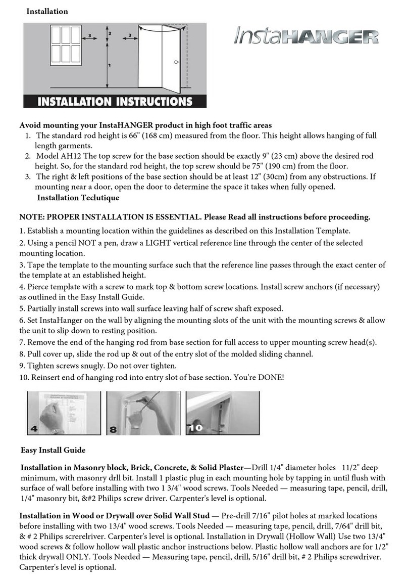 InstaHANGER AH12 User manual