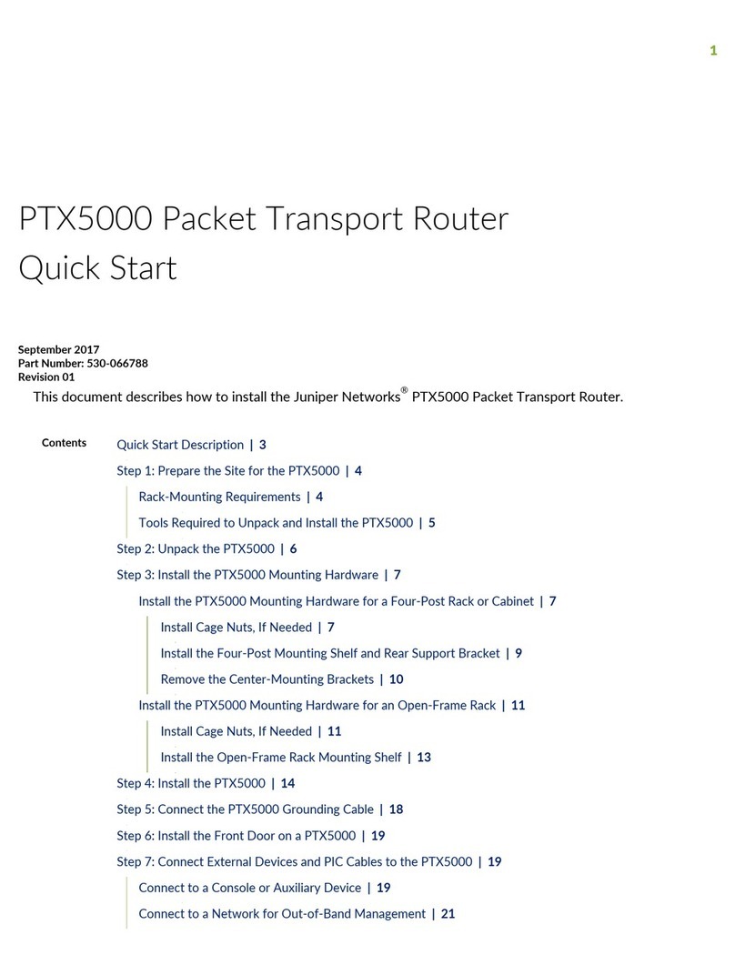 Juniper PTX5000 User manual Juniper PTX5000 User manual