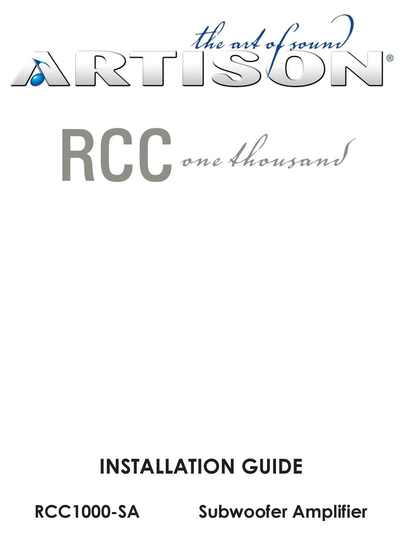 Artison RCC 1000 Series installation guide
