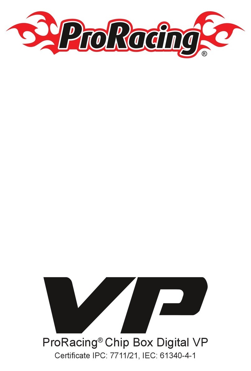 ProRacing VP Assembly instructions and an operating manual