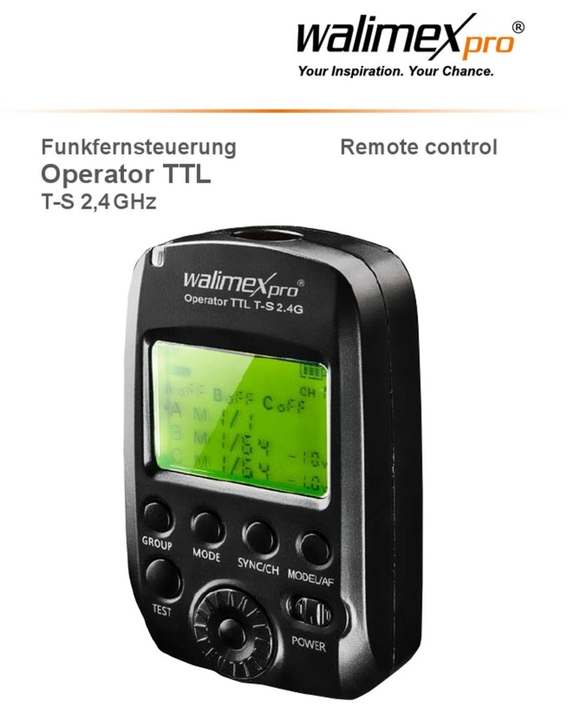 walser Walimex Pro Operator TTL T-S User manual