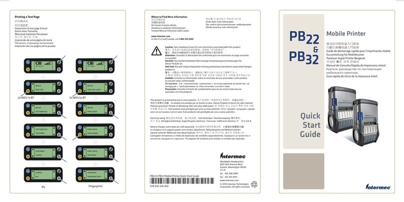 Intermec PB22 User manual