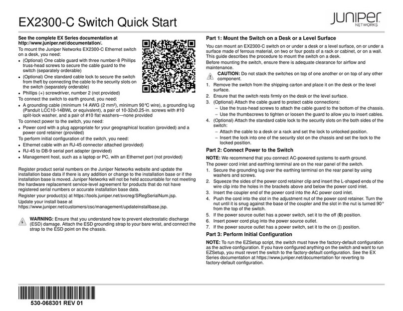 Juniper EX2300-C quick start