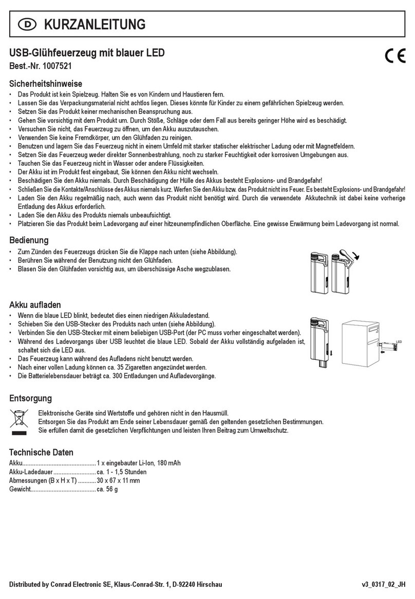 Conrad Electronic 1007521 quick guide