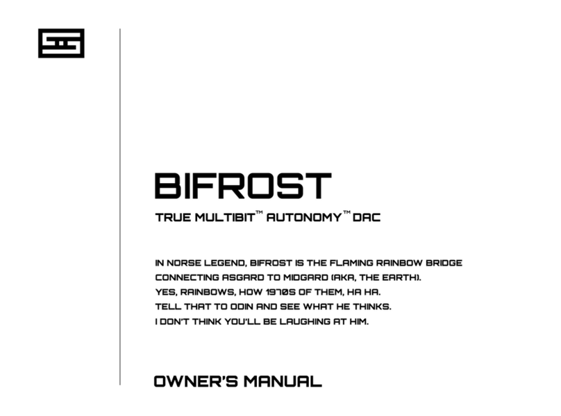 Schiit True Multibit Autonomy Bifrost owner's manual