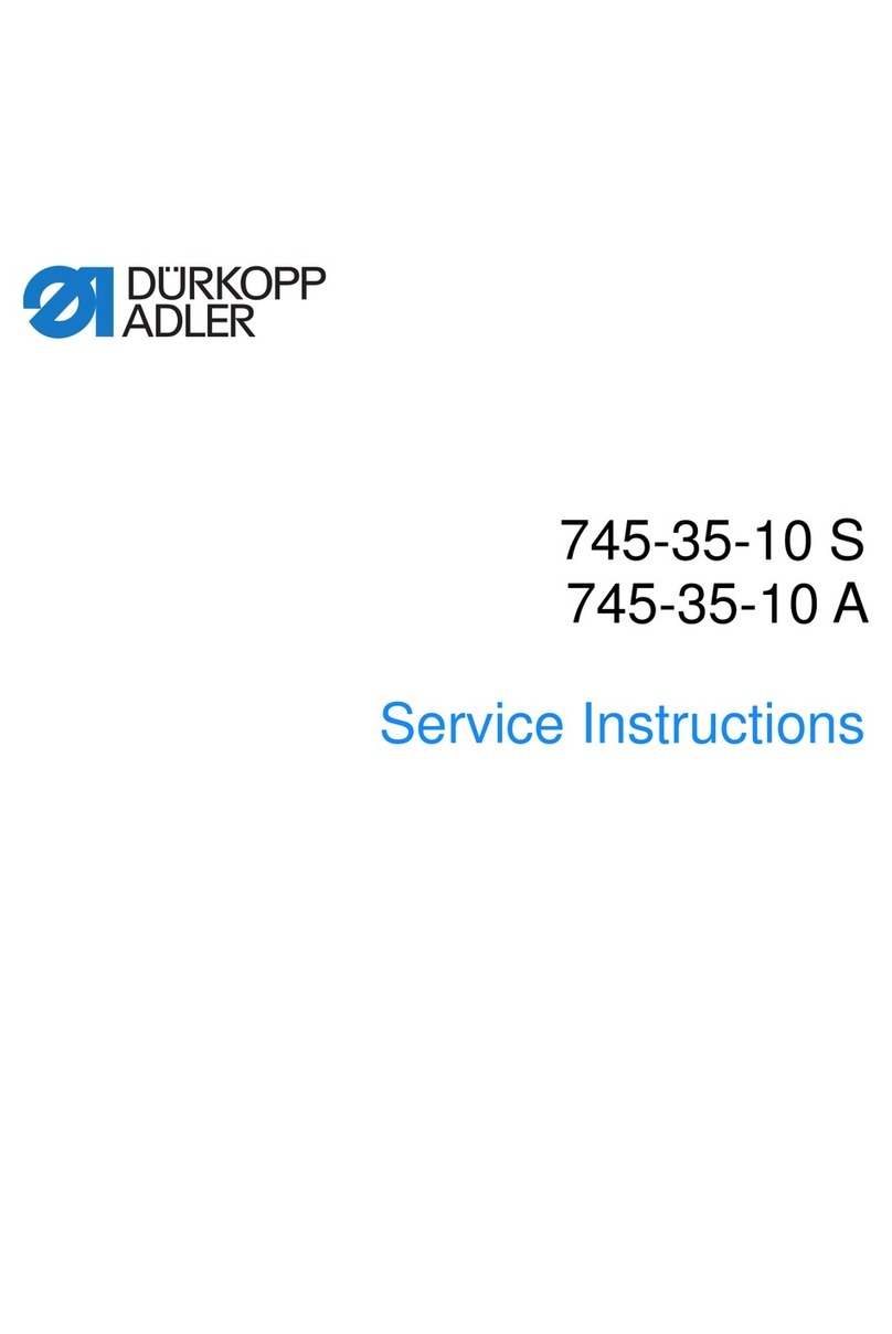 DURKOPP ADLER 745-35-10 S Service instructions