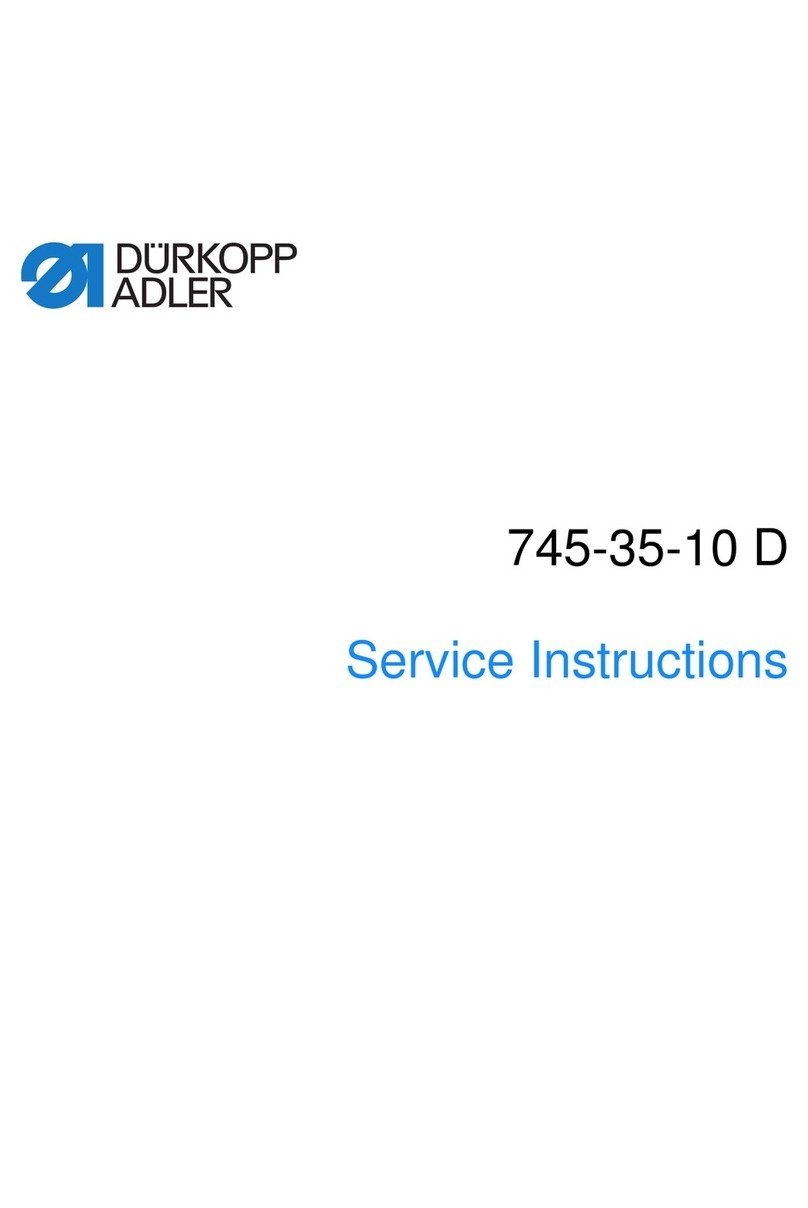 DURKOPP ADLER 745-35-10 D Service instructions