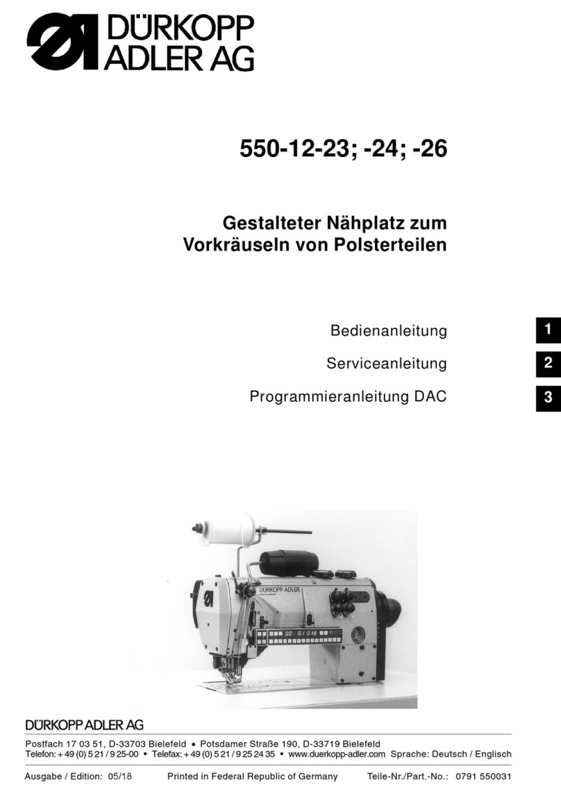 DURKOPP ADLER 550-12-24 Parts list manual