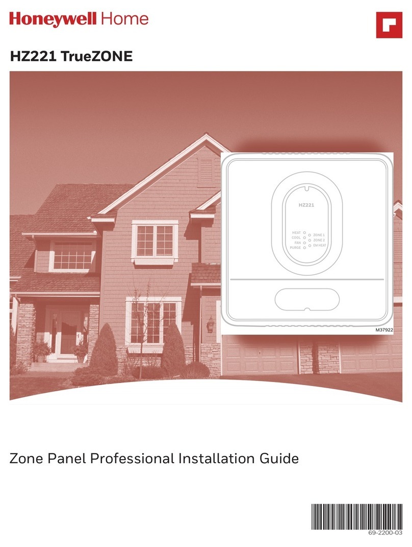 Honeywell Home HZ221 TrueZONE Professional installation guide