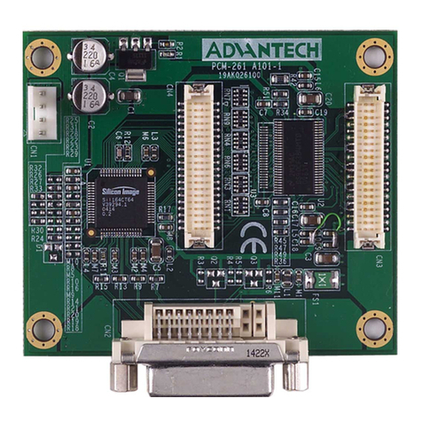 Advantech PCM-261 Installation and operation manual