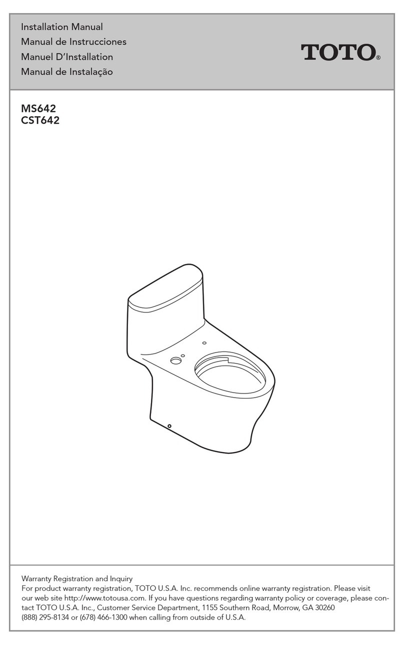 Toto MS642 User manual Toto MS642 User manual