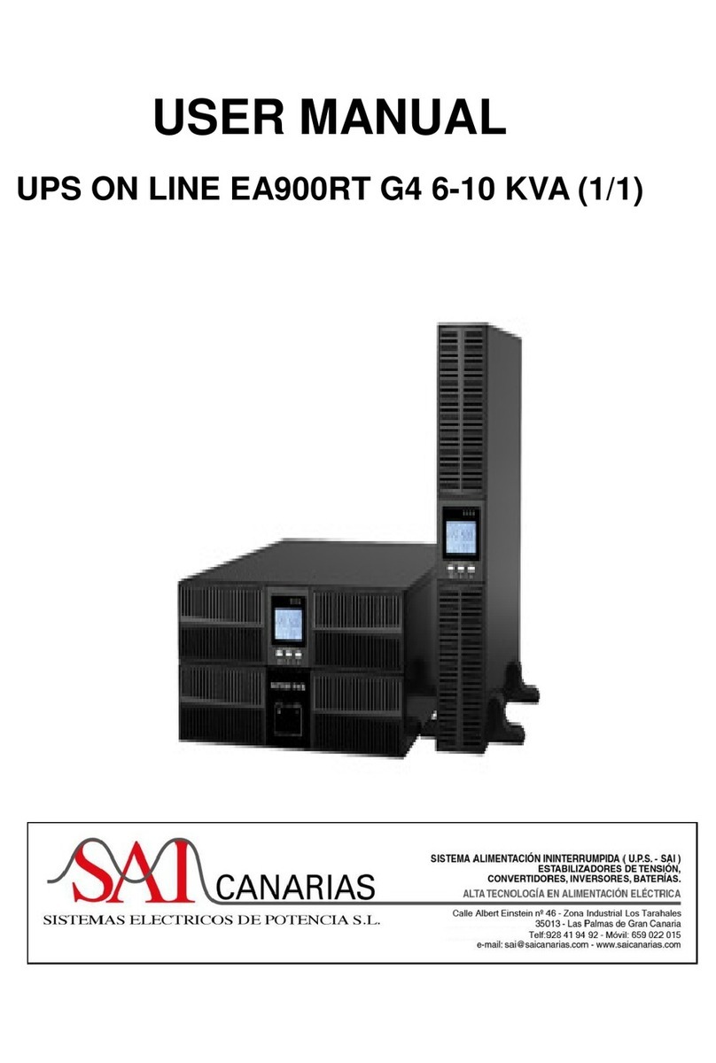 SAI Canarias EA900RT G4 Series user manual SAI Canarias EA900RT G4 Series user manual