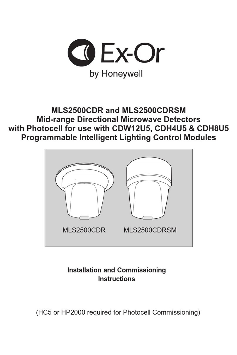 Honeywell Ex-Or MLS2500CDR Installation and operation manual