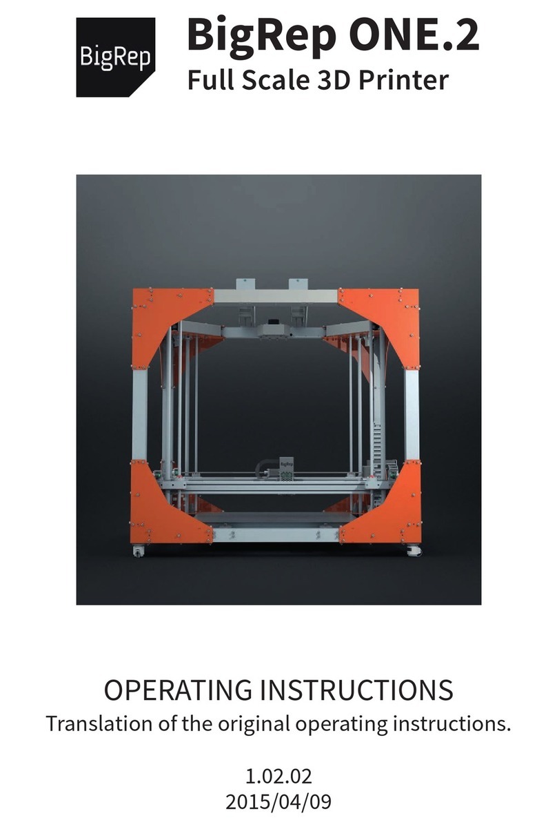 BIGREP ONE.2 operating instructions