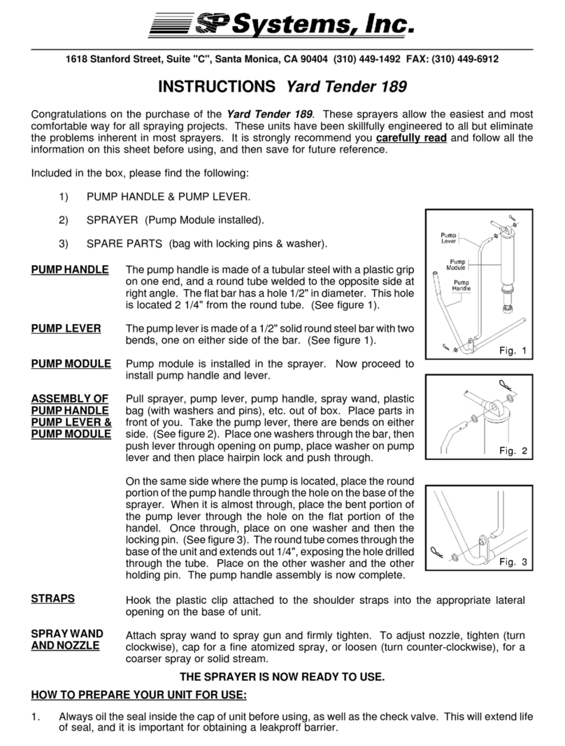SP Systems Yard Tender 189 instructions