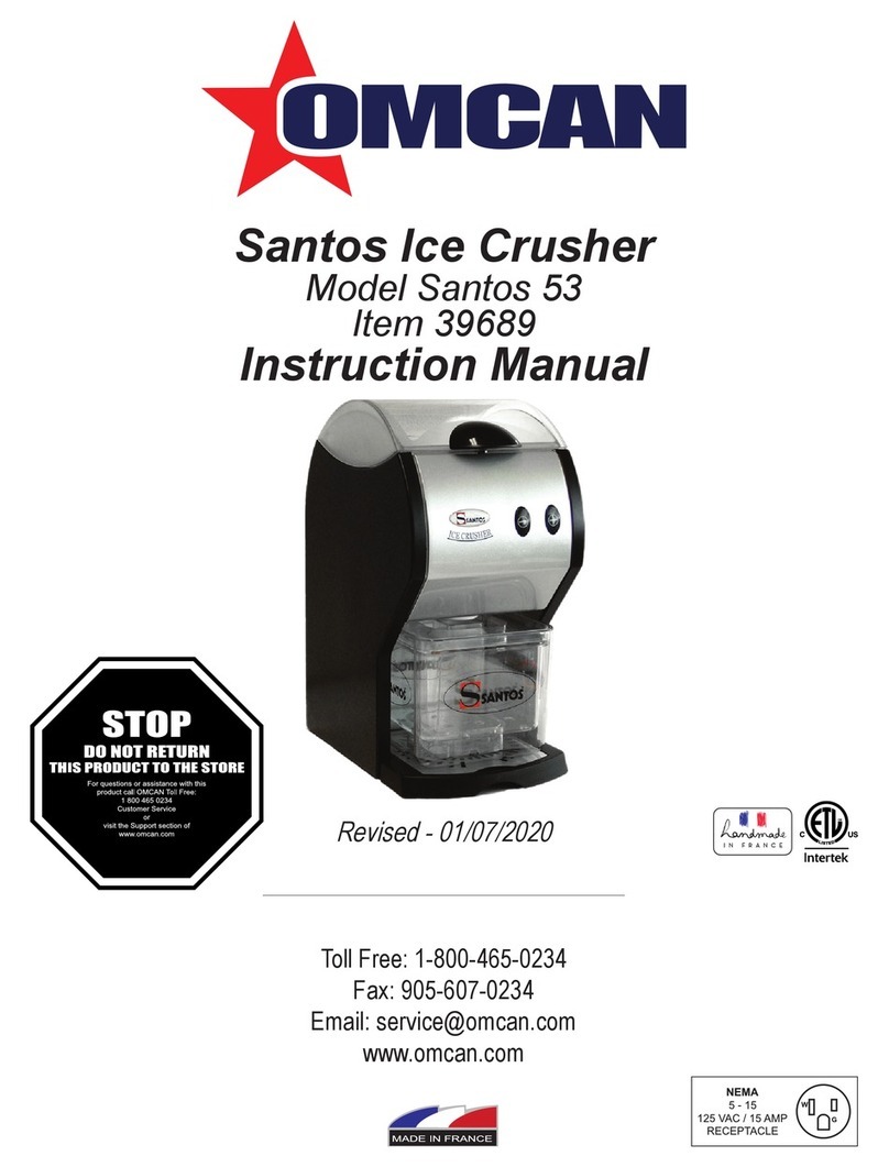 Omcan Santos 53 instruction manual
