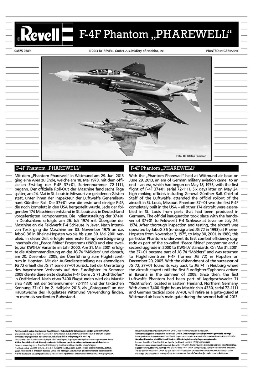 REVELL F-4F Phantom II User manual