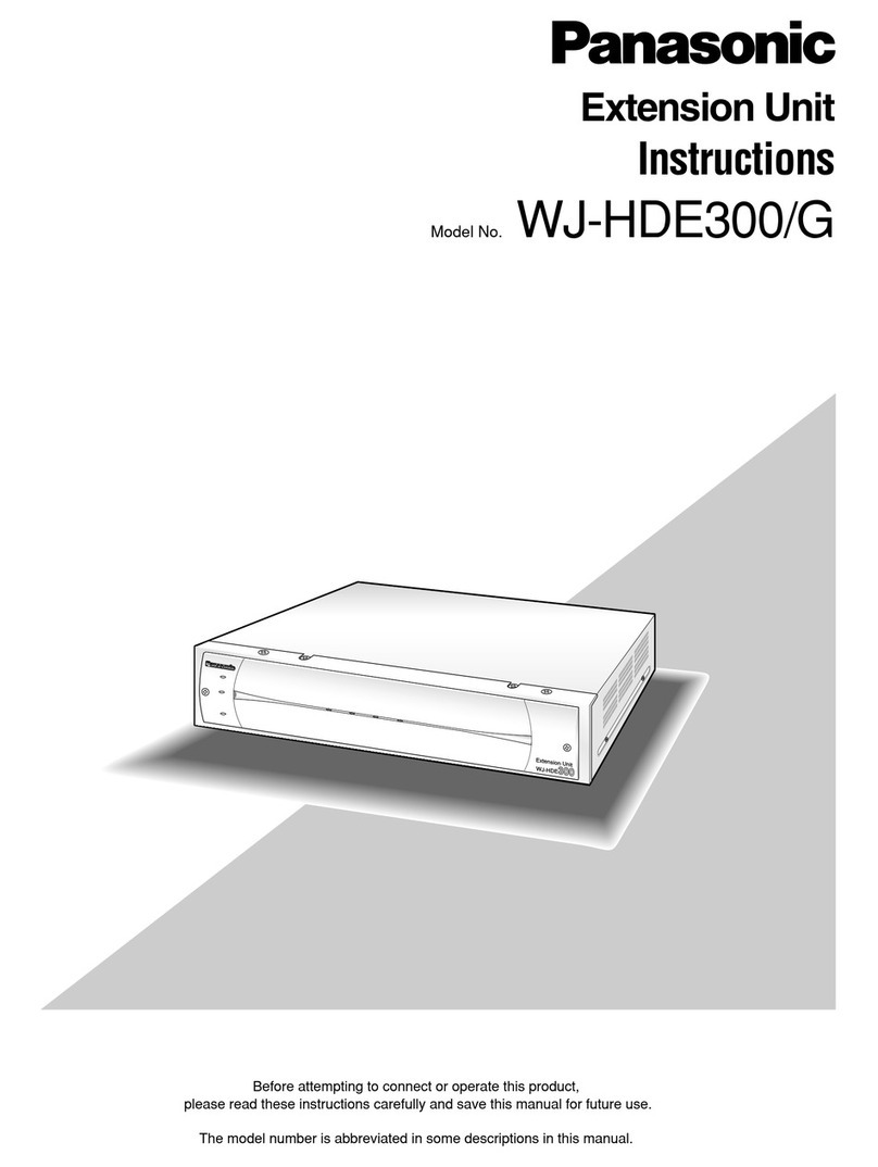 Panasonic WJ-HDE300/G User manual