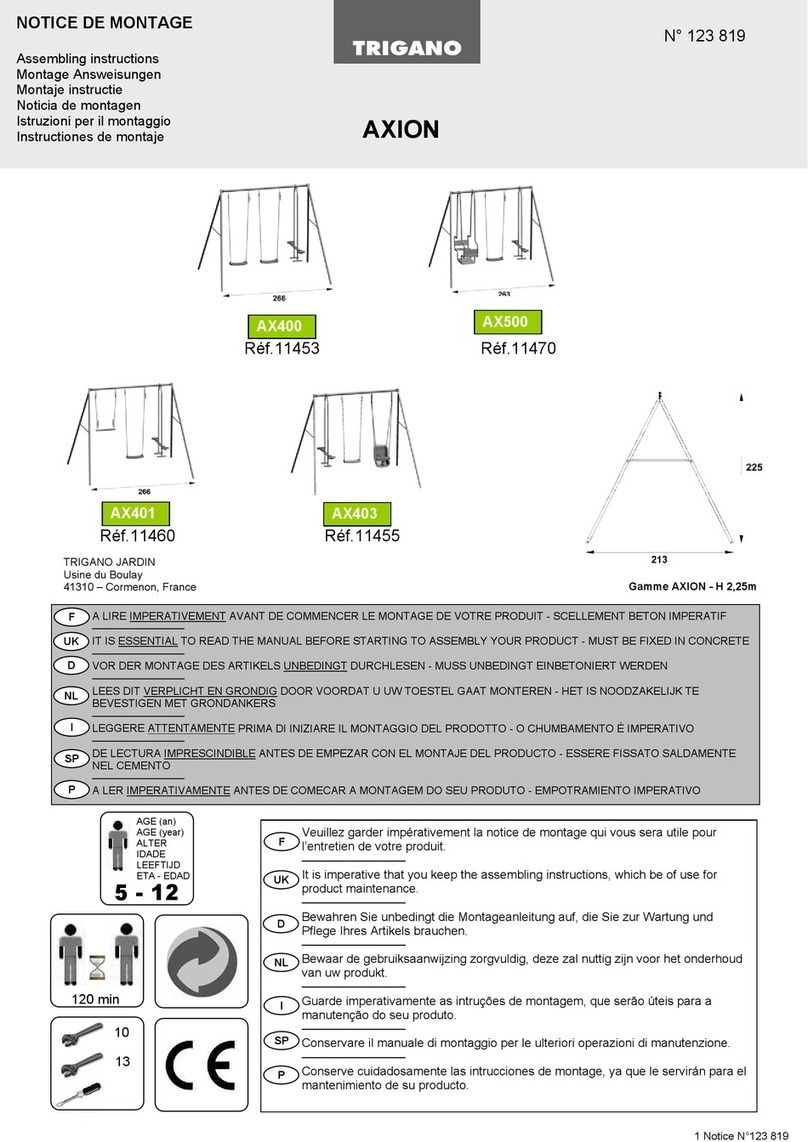 Trigano AXION AX400 Installation guide