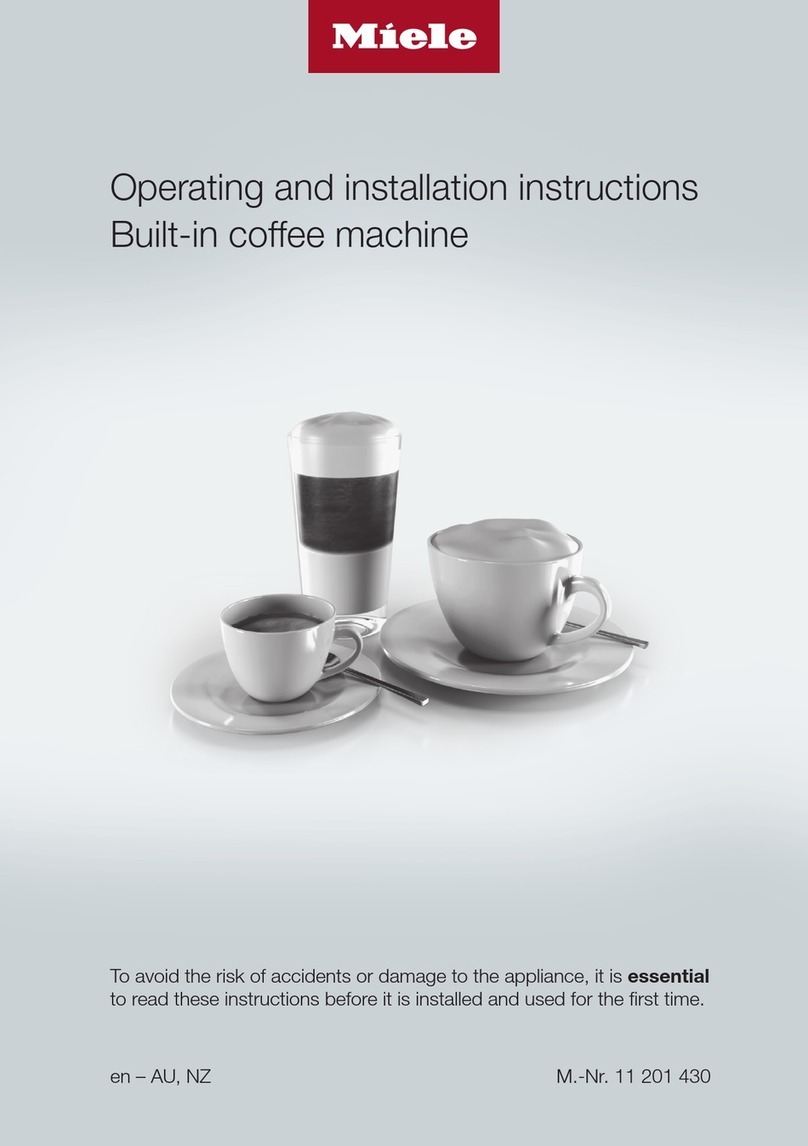 Miele CVA 744C Operating and installation instructions Miele CVA 744C Operating and installation instructions