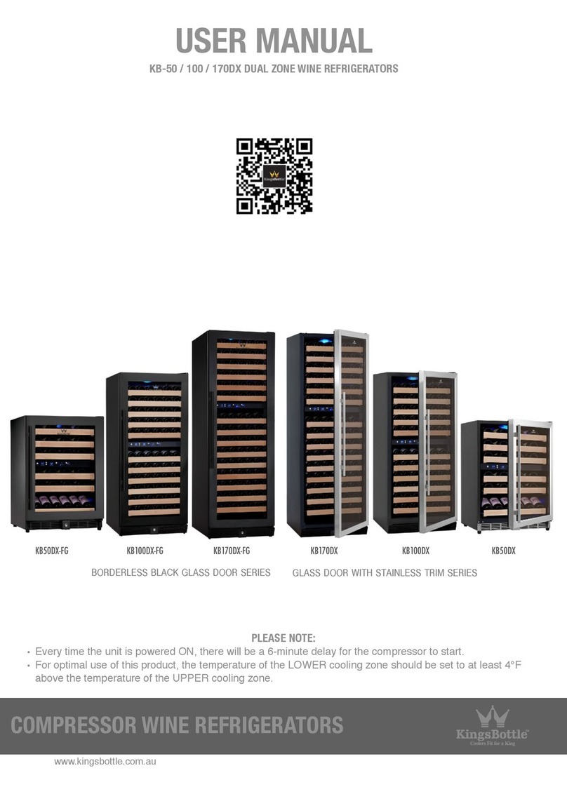 KingsBottle KB100DX-FG user manual